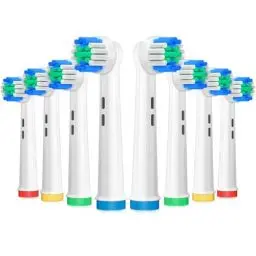 Produktbild: AnjoCare Ersatzbürstenköpfe für Oral B, 8 Pack elektrische Zahnbürste Ersatzköpfe für Oral B Braun, Wiederaufladbare Zahnbürstenköpfe Kompatibel mit Oral B Pro1000/3000/5000/7000, Vitality und mehr…