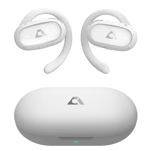 Produktbild: Ankbit E35 Open Ear Kopfhörer Bluetooth 5.3, Kabellose Ohrhörer mit 2-Dynamischen 16,5mm Audiotreibern, ENC Anruf Noise Cancelling, IPX5 Sport Earbuds mit Mikrofon für Laufen/Radfahren, 60H Spielzeit