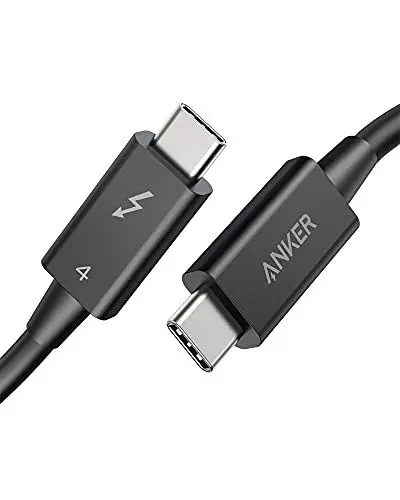 Produktbild: Anker Thunderbolt 4 Kabel 70cm lang, 8K Display/40 Gbps Datentransfer/100W USB-C Ladekabel, kompatibel mit iPhone 16/15, USB-C MacBooks, iPad Pro, Hubs, Docks, Intel Thunderbolt Zertifiziert
