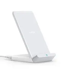 Produktbild: Anker 313 Induktive Ladestation, Qi-Zertifiziert, Geeignet für iPhone 15/15 Pro / 15 Pro Max, SE (2020), 13/13 Pro / 13 Pro Max, XR,10W Schnellladefunktion für Galaxy S22 (Ohne Netzteil)