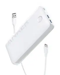 Produktbild: Anker 335 Powerbank (PowerCore 20K), 20W externer Akku mit USB-C Ladeleistung, Kompatibel mit iPhone 13/12 Series, Samsung, iPad Pro, AirPods, Apple Watch und mehr (Weiß)