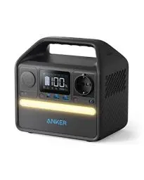 Produktbild: Anker 521 Tragbare Powerstation mit LiFePO4 Akku, 256Wh, 5 Anschlüssen, 300W Leistung (Max. 600W), 230V Steckdose, 60W USB-C PD, für Outdoor