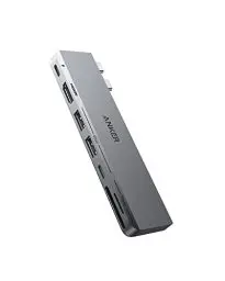 Produktbild: Anker 547 USB C Hub, (7-in-2) für MacBook, Kompatibel mit Thunderbolt 4 USB C Port, 4K HDMI, und 2 USB A Datenschluss für MacBook Pro 13 Zoll, MacBook Air M1 / M2 und weitere