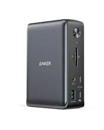 Produktbild: Anker 575 USB-C Docking Station (13-in-1), 85W für Laptops, 18W für Smartphones, 4K HDMI, 1Gbps, USB-A Gen 1, USB-C Gen 2, Ethernet, Audio, SD 3.0