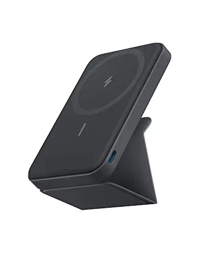 Produktbild: Anker 622 Magnetische Kabellose Powerbank (MagGo), 5000mAh Klappbare Magnetische Powerbank mit USB-C für iPhone 14/13/12, Interstellar