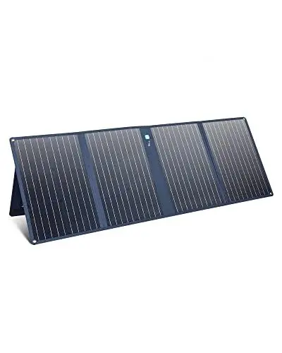 Produktbild: Anker 625 Solarpanel mit Verstellbarer Halterung, Kompakte 100W Solaranlage, Kompatibel mit Powerhouse 256Wh, 512Wh und 1229Wh (Nicht im Lieferumfang), Für Camping, Wandern, Stromausfälle, Blue
