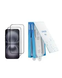 Produktbild: Anker Displayschutzfolie, blasen- und staubfreies HD Panzerglas, Schutzfolie für iPhone, langlebig und sturzsicher mit 9H Härte, einfache Installation, exklusiv für iPhone 16 (2er-Pack)