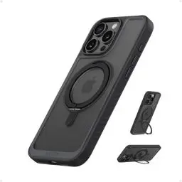 Produktbild: Anker FlexStand magnetisches Case für iPhone 16 Pro Max, 360° Ringständer, Matte und rutschfeste Schutzhülle, 17,5cm iPhone Hülle mit verbesserter MagSafe-Kompatibilität
