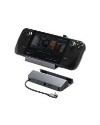 Produktbild: Anker Ladestation für Steam Deck/ROG Ally, 6-in-1-Ladestation, USB-C-Hub mit HDMI 4 K@60 Hz, Ethernet 1 Gbps, 2 USB-A-Anschlüsse und 1 USB-C-Anschluss, schnelles Aufladen 100 W und vieles mehr.