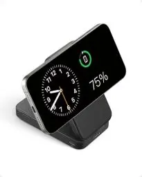 Produktbild: Anker MagGo Powerbank, 15W schneller MagSafe Qi2-zertifizierter mobiler externer Akku mit 6.600mAh, Verstellbarer klappbarer Ständer, Für iPhone 15/14/13 Serie, Mit USB-C Kabel