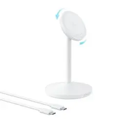Produktbild: Anker MagGo kabellose Ladestation, 15W Qi2 für MagSafe, Ständer mit USB-C Kabel, Magnetisches Ladegerät für iPhone 16/15/14, AirPods (ohne Netzteil)