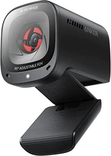 Produktbild: Anker PowerConf C200 2K USB-Webcam, Webcam für Laptops, Mikrofone mit Geräuschunterdrückung und K.I, Stereo-Mikrofone, Regulierbarer Sichtwinkel, Lichtkorrektur, Integrierte Kameraabdeckung