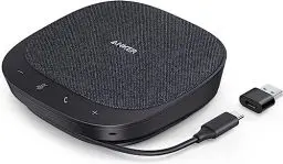 Produktbild: Anker PowerConf S330 USB Lautsprecher, Konferenzlautsprecher für Homeoffice, Smarter Stimmfilter, Plug & Play, 4 Mikrofone für 360° Raumabdeckung, klares Klangprofil