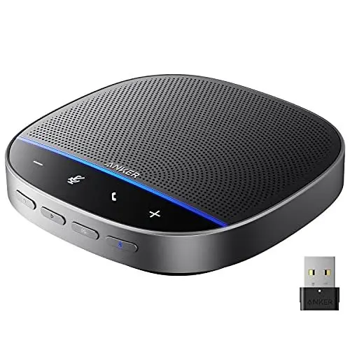 Produktbild: Anker PowerConf S500 Konferenz-Lautsprecher mit Zoom Zertifizierung, USB-C Bluetooth-Lautsprecher für Anrufe, Konferenzen, Telefonieren, Mikrofone für smarte Stimmaufnahme, Black