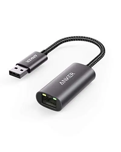 Produktbild: Anker PowerExpand USB 3.0 auf Gigabit Ethernet Adapter, Aluminium, kompakt, USB-A Adapter kompatibel mit MacBook Pro 2015, MacBook Air 2017 und mehr