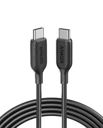 Produktbild: Anker PowerLine III USB C auf USB C Kabel, 100W Typ-C Kabel 2.0, blitzschnelles Kabel 180cm, für iPhone 16/15 Serie, MacBook Pro/Air, iPad Pro/Air, Galaxy S24, Pixel, Switch, LG und mehr (Schwarz)