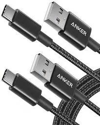 Produktbild: Anker USB C Ladekabel, USB auf USB C Kabel 1,8m, doppelt-geflochtenes Nylon Type C Ladekabel, für iPhone 16/15, Galaxy S24/S23/S22/Note 20, Smartphone