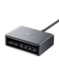 Produktbild: Anker Prime Ladegerät, 200W 6 Anschlüsse GaN Ladestation, USB-C PD Desktop Ladegerät mit Schnell-Laden, kompatibel mit iPhone 16, Samsung, MacBook, Dell und mehr