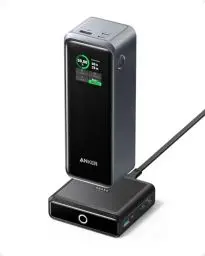 Produktbild: Anker Prime Power Bank, 27,650 mAh (250 W) Power Bank with 100 W Charging Station, 3-Port Power Bank, with App, Compatible with MacBook Pro/Air, iPhone 15/14/13 Series, Samsung, Dell, AirPods, and
