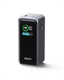 Produktbild: Anker Prime Powerbank, 20.000mAh externer Akku mit 200W Leistung, Digitales Display, 2X USB-C und 1x USB-A Port, Kompatibel mit iPhone 14/13 Serie, Samsung, MacBook, Dell, und mehr