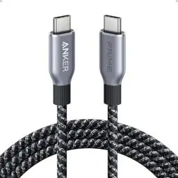 Produktbild: Anker Prime USB C auf USB C Kabel, 240W 180cm Schnellladekabel USB C, Upcycled Nylon im Flecht-Design, 100 Jahre Haltbarkeit, USB 2.0 Kabel für iPhone 16/16 Pro/16 Pro Max/16 Plus, MacBook, Galaxy S24