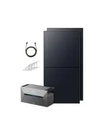 Produktbild: Anker SOLIX Balkonkraftwerk mit Speicher (1080W | 1600Wh), Solarbank 2 E1600 Pro (1600Wh), 2× RS50B Solarpanel (540W), Bodenhalterungen, 4 MPPT, 1000W AC, Plug&Play