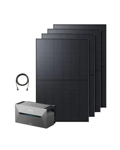Produktbild: Anker SOLIX Balkonkraftwerk mit Speicher (1740W | 1600Wh), Solarbank 2 E1600 Pro (1600Wh), 4× RS40T Bifaziales Solarpanel (435W), Typ-N Bifaziales Solarpanel, 4 MPPT, 1000W AC, Plug&Play