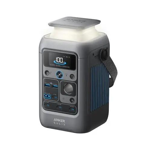 Produktbild: Anker SOLIX C300 DC Powerbank Powerstation, 288Wh (90000mAh) Akku für mehrere Geräte, LiFePO4 Akku, 300W Solargenerator, Für Camping, Draußen, Reisen, Notfälle (Netzteil Nicht im Lieferumfang)