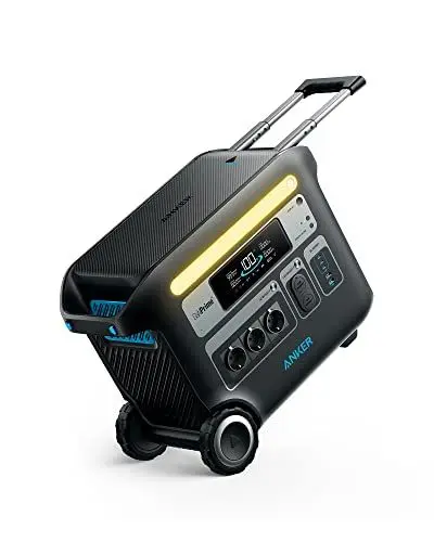 Produktbild: Anker SOLIX F2000 tragbare Powerstation, Powerhouse 767, 2048Wh GaNPrime Solargenerator mit 2300W AC Ausgang, 6× längere Lebensdauer der LiFePO4, 3500W Überspannungsausgang für Camping, Notstrom