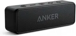 Produktbild: Anker SoundCore 2 Bluetooth Lautsprecher, Enormer Bass mit Dualen Bass-Treibern, 24h Akku, Verbesserter IPX7 Wasserschutz, Kabelloser Lautsprecher(Generalüberholt)