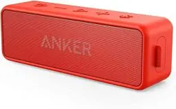 Produktbild: Anker SoundCore 2 Bluetooth Lautsprecher, Fantastischer Sound, Enormer Bass mit Dualen Bass-Treibern, 24h Akku, Verbesserter IPX7 Wasserschutz, Kabelloser Lautsprecher für iPhone, Galaxy usw.