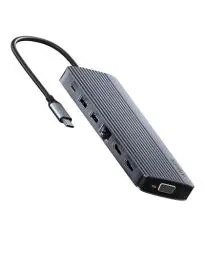 Produktbild: Anker Triple Display USB-C Hub (14-in-1), Dreifaches Display, 4K@60Hz HDMI mit 100W Max Power Delivery, 5 Gbit/s USB-C USB-A Datenports, Für MacBook, Lenovo, Dell XPS, HP Laptops (Ohne Ladegerät)