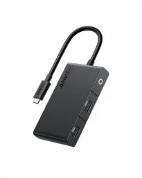 Produktbild: Anker USB-C Hub, 332 USB-C Hub (5-in-1, 4K HDMI) mit 100W Power Delivery, 4K@30Hz HDMI Display, 5Gbps USB-C und USB-A Datenanschlüsse für MacBook, iPad, Lenovo, Dell, HP Laptops, und mehr (Schwarz)