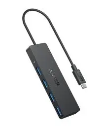 Produktbild: Anker USB-C Hub, 4 Port USB 3.0 Datenhub mit 5 Gbit/s Datenübertragung, 20cm Erweiterungskabel (ohne Ladeleistung), USB-C Splitter für Typ-C MacBook, Mac Pro, iMac, Surface, Flash Drive, Mobile HDD