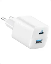 Produktbild: Anker USB C 323 Ladegerät (33 W), Kompaktes, mit 2 Anschlüssen für iPhone 15 / 15 Plus / 15 Pro / 15 Pro Max / 14 / 13, Pixel, Galaxy, iPad / iPad Mini und mehr (ohne Kabel) - Weiß
