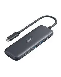 Produktbild: Anker USB C Hub, 332 USB-C Hub (5-in-1) mit 4K-HDMI-Display, 5 Gbit/s Datenanschluss und 2 USB-A-Anschlüssen für MacBook Pro, Air, Dell XPS, Lenovo Thinkpad, HP Laptops und mehr