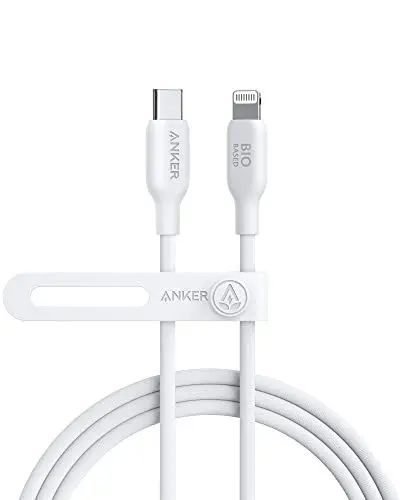 Produktbild: Anker USB C auf Lightning Kabel, Anker 541 Kabel (Aurora, 180cm), MFi Zertifiziert, Bio Schnellladekabel für iPhone 14 14 Pro 14 Pro Max 13 13 Pro 12 11 X XS XR 8 Plus (Ohne Netzteil)