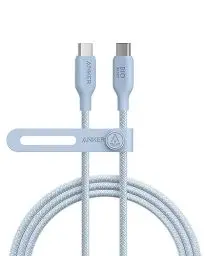 Produktbild: Anker USB C auf USB C Kabel, 240W Typ-C Bio-Nylon Ladekabel 180cm, Schnellladekabel, Kompatibel mit iPhone 16/15 Serie, MacBook Pro/Air, iPad Pro/Air, Galaxy S24, Pixel, Switch, LG (Blau)