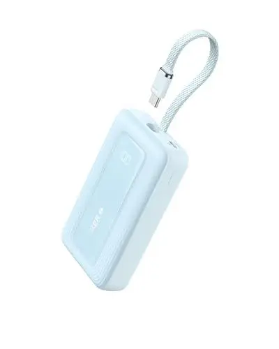 Produktbild: Anker Power Bank 10000mah, Powerbank 30W Zolo High-Speed portables Ladegerät mit integriertem USB-C Kabel, Schnelllade-Akkupack für iPhone 16/15 Modelle, MacBook, Galaxy, iPad, und mehr