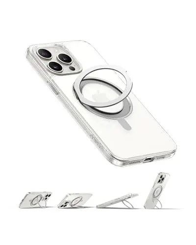 Produktbild: Anker magnetische Handyhülle, FlexStand Handy-Case, rutschfeste und sturzsichere Schutzhülle mit Standring, iPhone kompatibel mit MagSafe, exklusiv für iPhone 15 Pro 15,5cm entwickelt