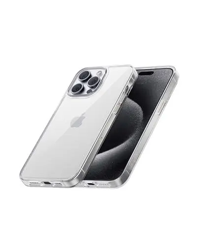 Produktbild: Anker transparente Handyhülle für iPhone 15 Pro, Anti-Vergilben, ultraschlanke und robuste Schutzhülle, kompatibel mit kabellosem Laden, iPhone 15 Pro transparente Hülle mit Stoßschutz