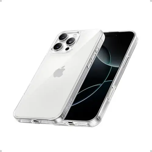 Produktbild: Anker transparente Handyhülle für iPhone 16 Pro, Anti-Vergilben, ultraschlanke und robuste Schutzhülle, kompatibel mit kabellosem Laden, iPhone 16 Pro transparente Hülle mit Stoßschutz