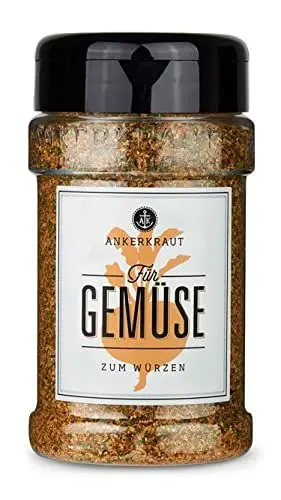 Produktbild: Ankerkraut Für Gemüse, Gewürz-Mischung für Auflauf, Gratin und Pfanne, 200g im Streuer, Gesunde Ernährung, Lecker Essen zu Hause, für Groß und Klein