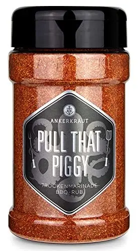 Produktbild: Ankerkraut Pull that Piggy, Pulled Pork BBQ-Rub, Gewürzmischung zum Grillen, 220g im Streuer