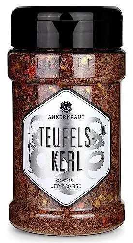 Produktbild: Ankerkraut Teufelskerl, sehr scharfe Gewürzmischung, 170g im Streuer