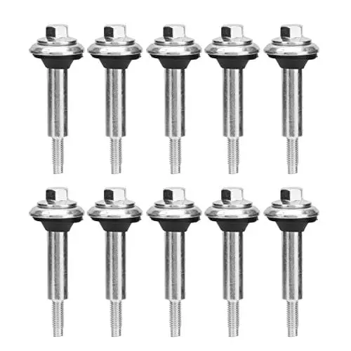 Produktbild: ANKROYU 10 Stück M6 x 61 Zylinderkopfschrauben, Eisen-Zylinderkopfschraube, kompakter Motorzylinderkopf, Zylinderkopfbolzen-Set für Generatoren, Wasserpumpen, Motorhacken