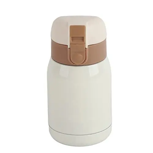 Produktbild: ANKROYU 200/360 ml Isolierbecher, Mini-Doppelwand-Vakuum-Isolierbecher aus Edelstahl, Thermo-Wasserflasche, Bürobecher für Reisen, Sport, Studium, Arbeit (180ml)