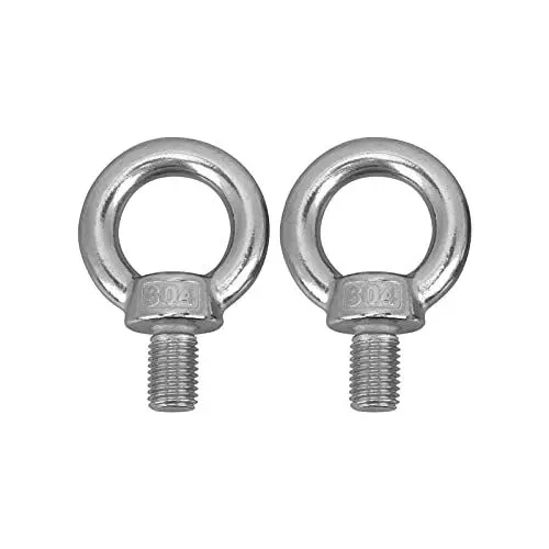 Produktbild: 2Pcs Edelstahl Hebering Ringschraube Heavy Duty M16/M18/M20 Marine Grade Ringschraube Schrauben Hebeöse Mutter(M20)