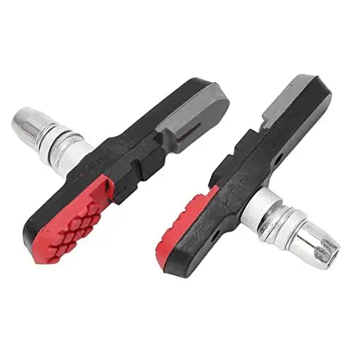 Produktbild: ANKROYU 2 Stück V-Fahrradbremsbeläge, Gummi-Metall-V-Fahrradbremsklötze, Geräuschreduzierende V-Fahrradbremsklötze, verschleißfeste V-Bremsbacken für Mountainbikes