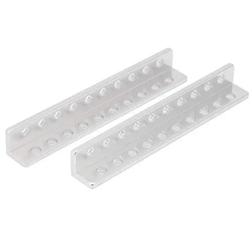 Produktbild: ANKROYU 3103 0010 0088 Roboterteile, Aluminium-L-Kanal, 10 Löcher L-förmiger Träger, L-Träger-Industrieroboterzubehör, Aluminiumteil 12 x 12 x 88 mm